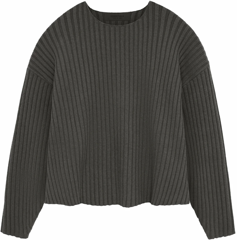 Fear of God Essentials Raw Neck Sweater Ink Men's - FW23 - US