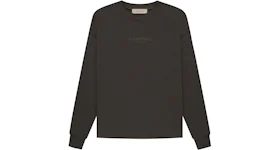 Suéter de cuello redondo Fear of God Essentials Relaxed (FW22) en negro difuminado