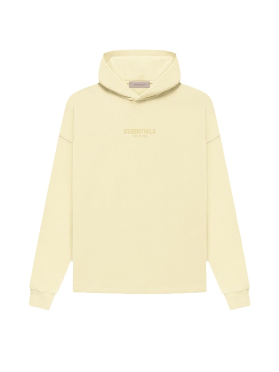 Pre-owned Fear Of God Essentials Relaxed Hoodie Canary