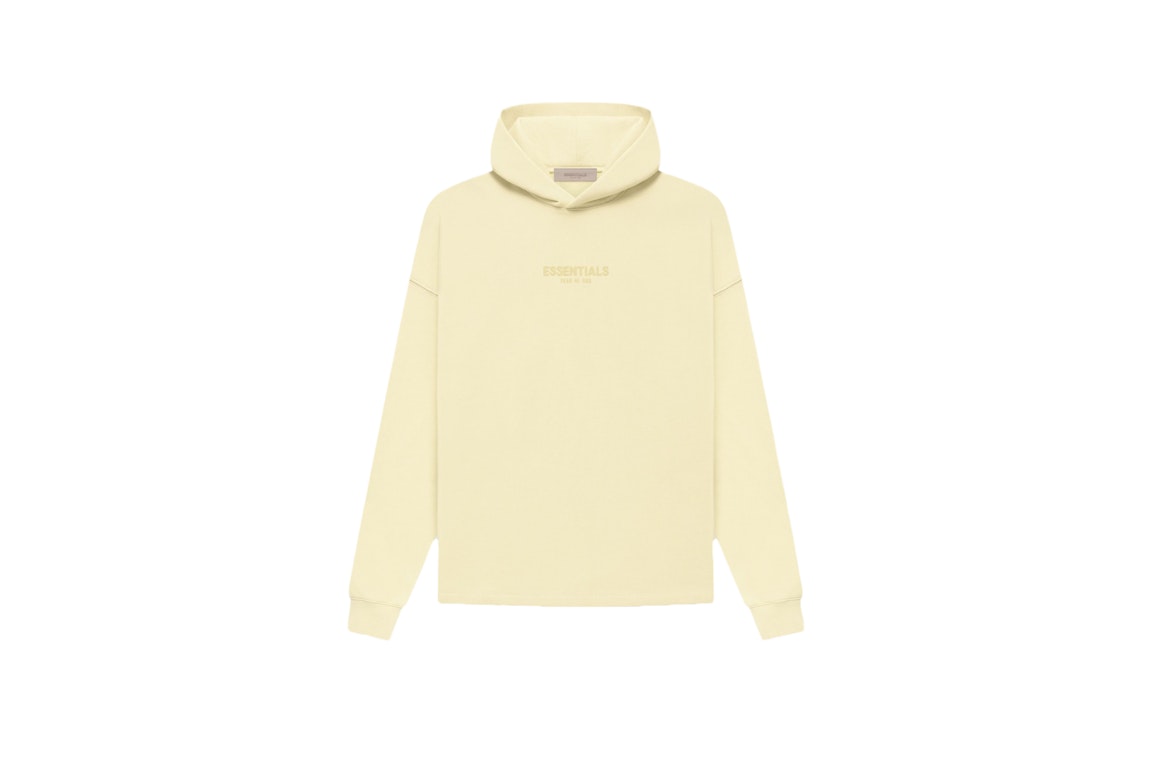 Pre-owned Fear Of God Essentials Relaxed Hoodie Canary