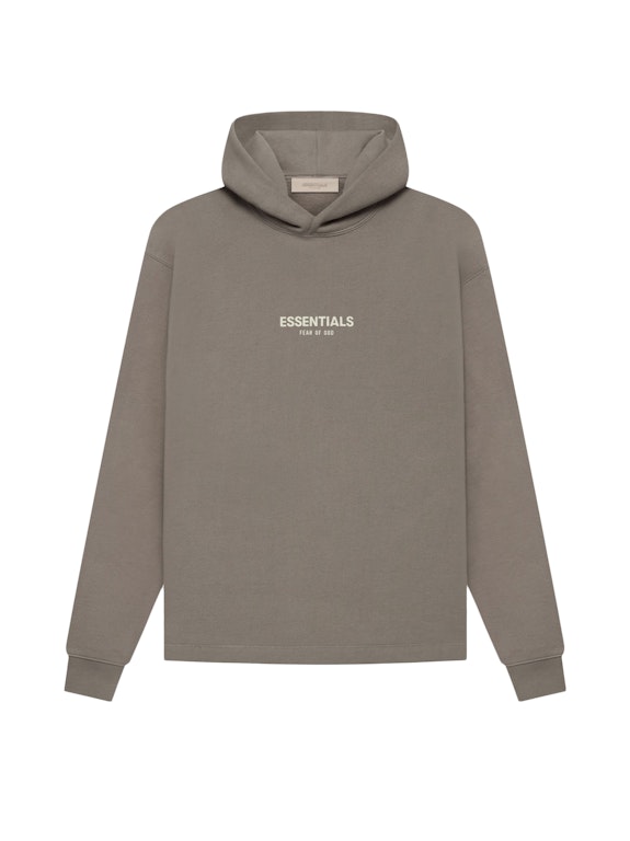 Pre-owned Fear Of God Essentials Relaxed Hoodie Desert Taupe