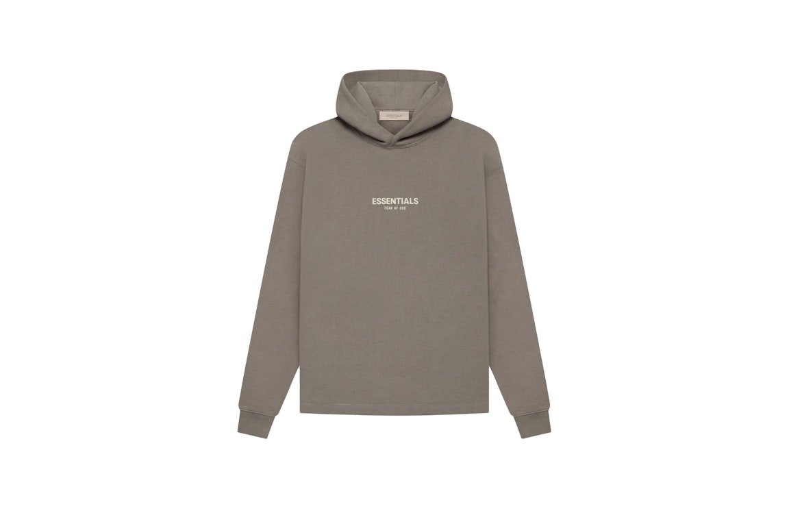 Pre-owned Fear Of God Essentials Relaxed Hoodie Desert Taupe