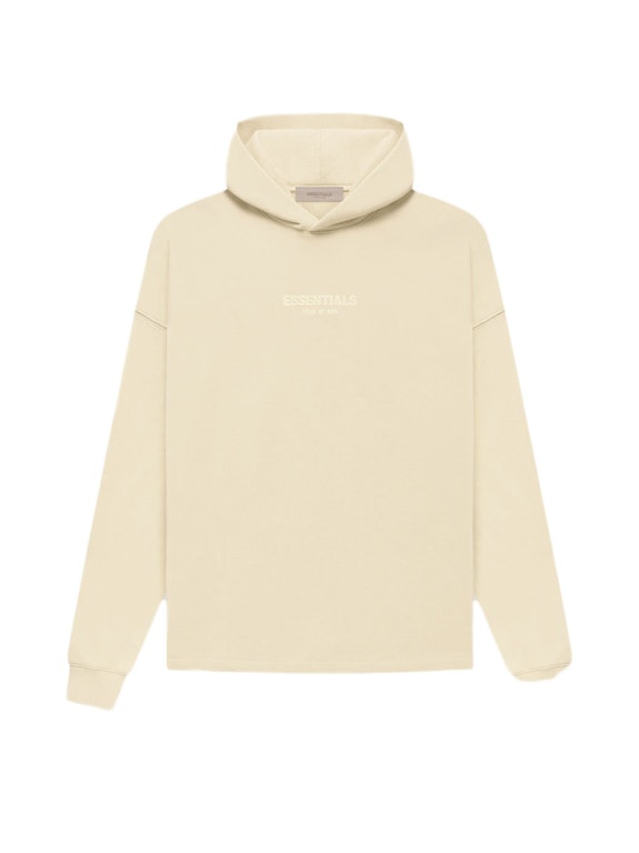 Pre-owned Fear Of God Essentials Relaxed Hoodie Egg Shell