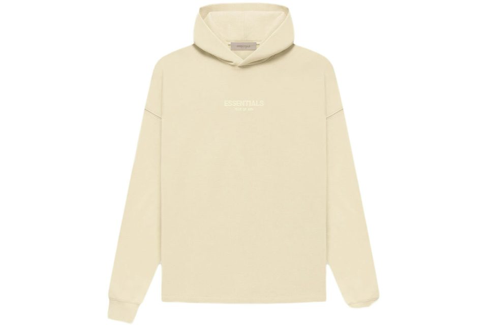 Fear of God Essentials Relaxed Hoodie Egg Shell Men\'s - FW22 - US