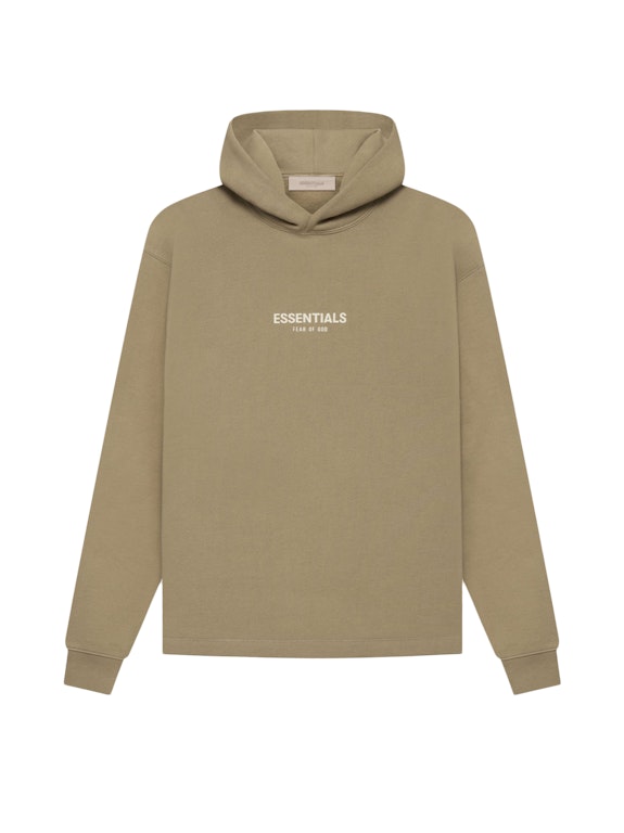 Pre-owned Fear Of God Essentials Relaxed Hoodie Oak