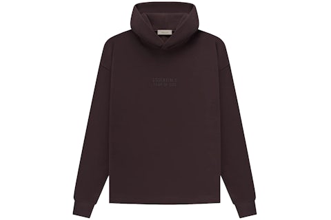 Fear of God Essentials Relaxed Hoodie Plum Men's SS23 US
