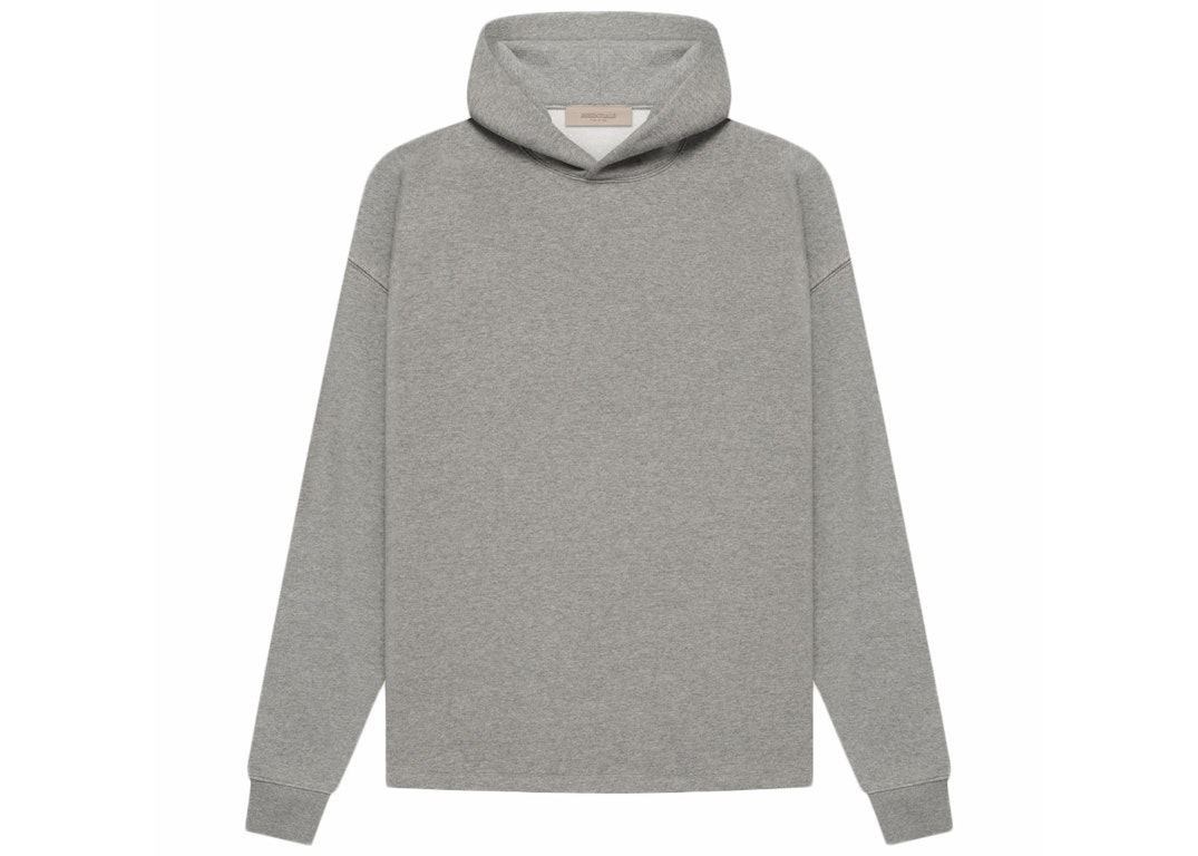 Pre-owned Fear Of God Essentials Relaxed Hoodie (ss22) Dark Oatmeal