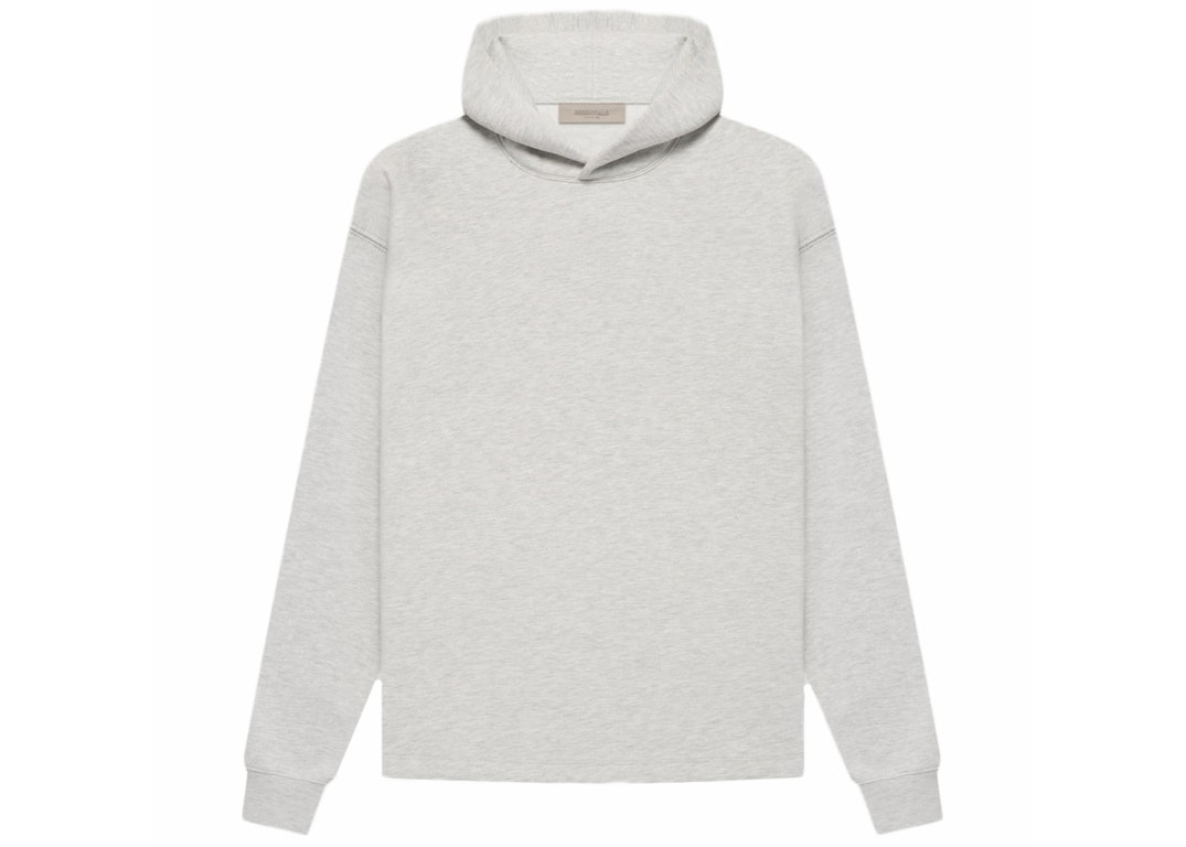 Pre-owned Fear Of God Essentials Relaxed Hoodie (ss22) Light Oatmeal