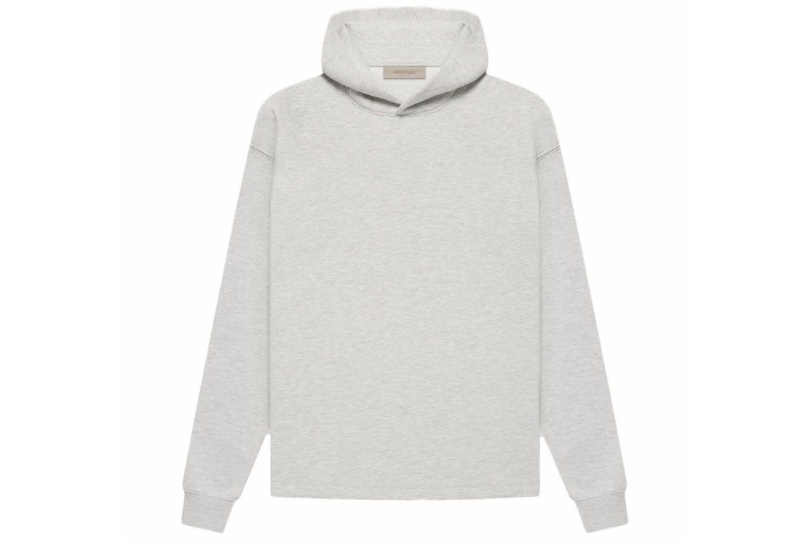 Pre-owned Fear Of God Essentials Relaxed Hoodie (ss22) Light Oatmeal