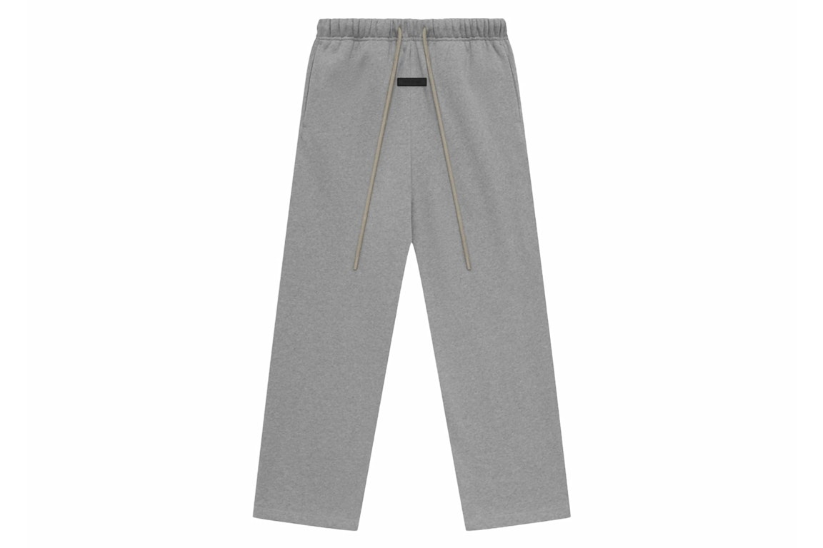 Pre-owned Fear Of God Essentials Relaxed Pants Dark Heather Oatmeal