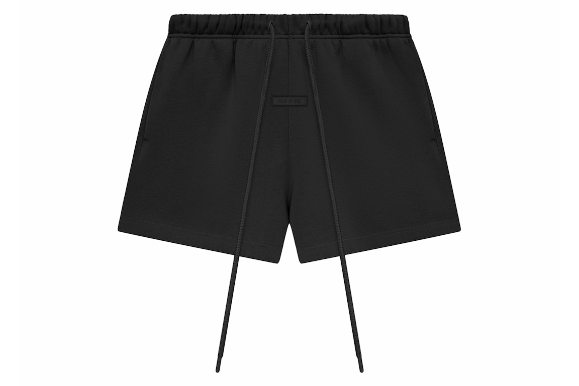 Pre-owned Fear Of God Essentials Running Short (ss24) Jet Black