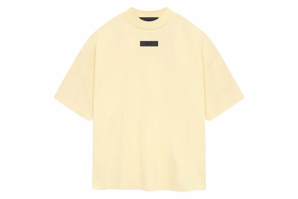 Pre-owned Fear Of God Essentials S/s Tee Garden Yellow
