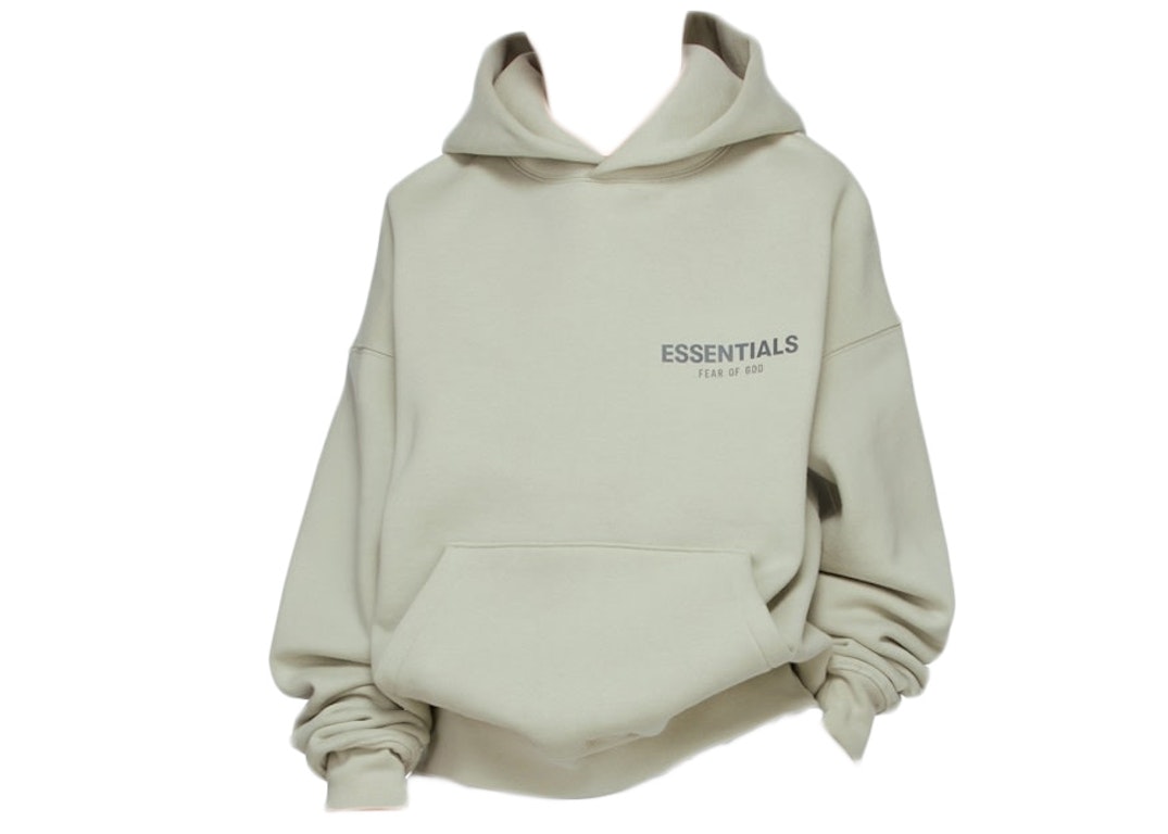 Pre-owned Fear Of God Essentials Ssense Exclusive Kids Hoodie Concrete