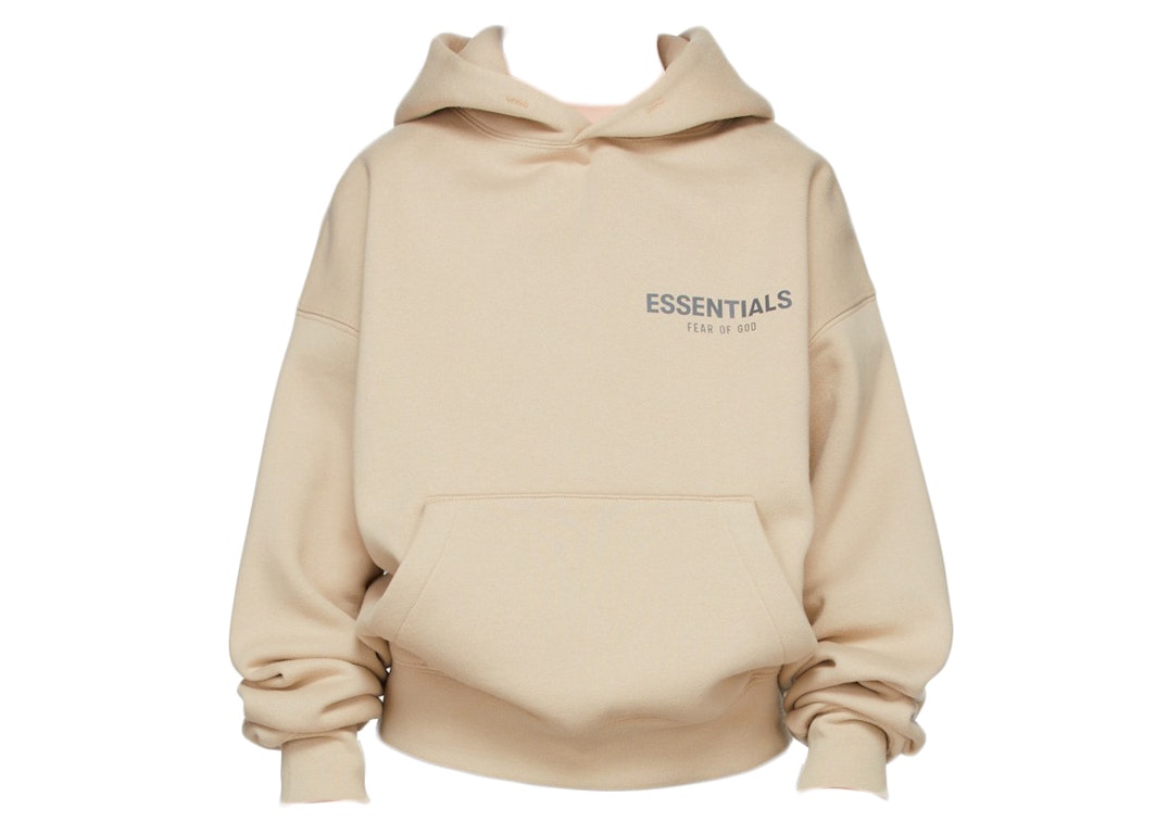 Pre-owned Fear Of God Essentials Ssense Exclusive Kids Hoodie Linen