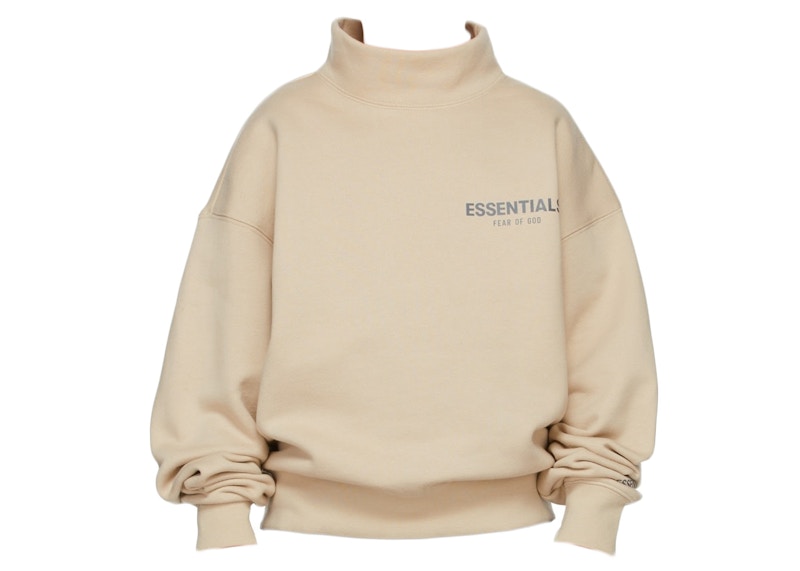 Fear of god discount essentials mock neck sweatshirt