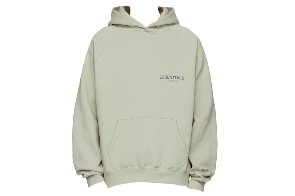 Pre-owned Fear Of God Essentials Ssense Exclusive Pullover Hoodie Concrete