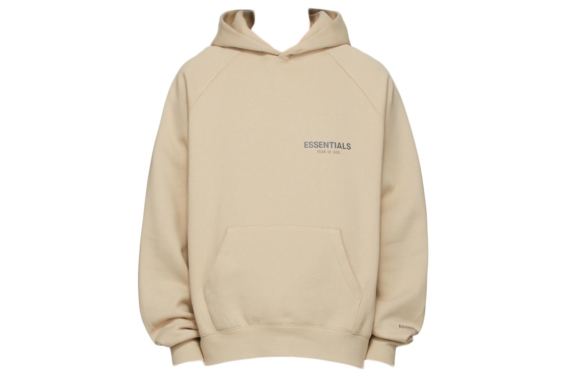 Pre-owned Fear Of God Essentials Ssense Exclusive Pullover Hoodie Linen