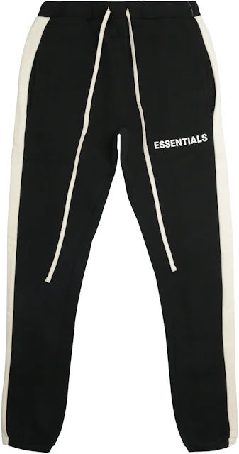 Fear of God Essentials Side Stripe Sweatpants Black - FW18 - US