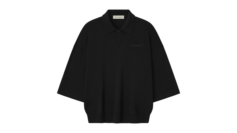 トップス Fear Of God Essentials 3/4 Sleeve Polo L Fear of God Essentials Signature 3/4 Sleeve 90's Knit Polo Vintage