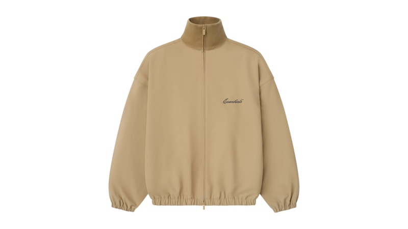 Fear of God Essentials Signature Track Jacket Dune Men's - SS26 - US