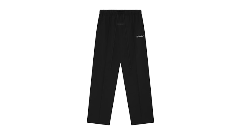 Fear of God Essentials Sporty Nylon Relaxed Trackpant Jet Black