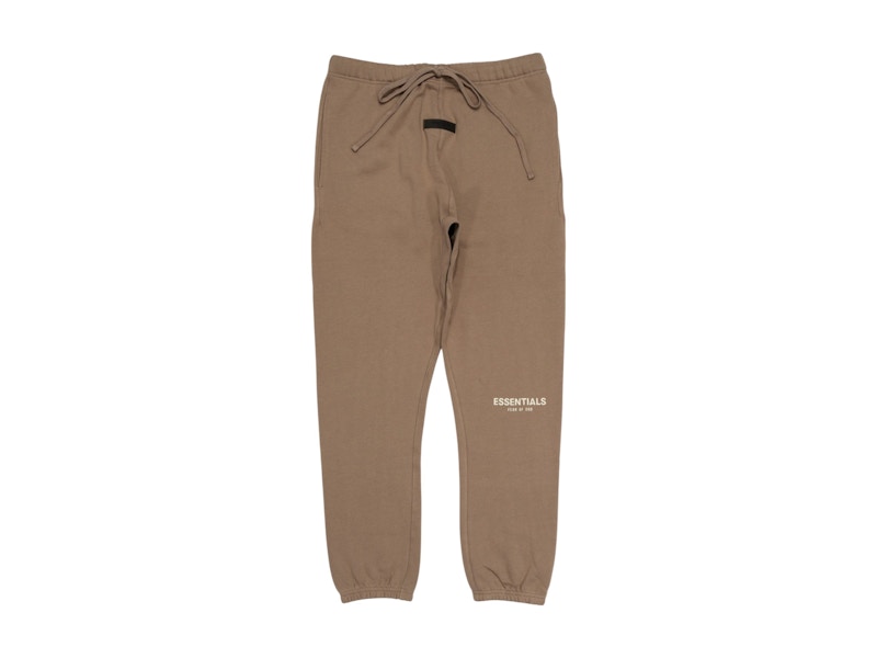 Pre-owned Fear Of God Men's  Essentials Sweatpants In Desert Taupe
