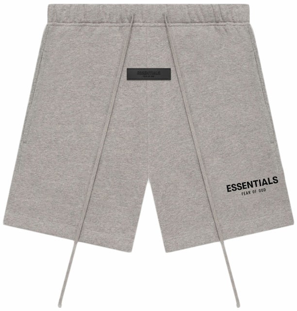 DIOR TEARS Track Shorts Heathered Anthracite Gray Cotton Fleece