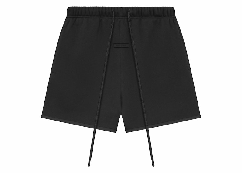 Fear of god essentials s22 black shorts popular