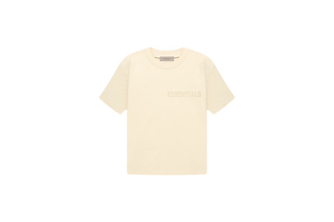 Pre-owned Fear Of God Essentials T-shirt Egg Shell