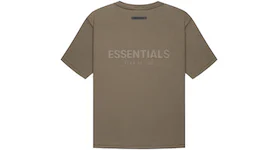 Camiseta Fear of God Essentials en marrón tierra