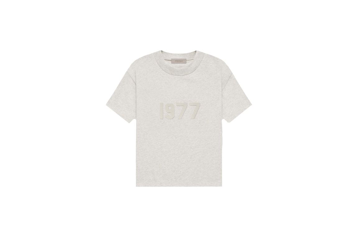 Pre-owned Fear Of God Essentials Women's 1977 T-shirt Light Oatmeal