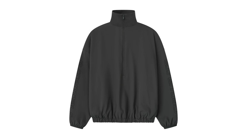 Fear of God Essentials Tech Nylon Half Zip Track Jacket Iron Grey
