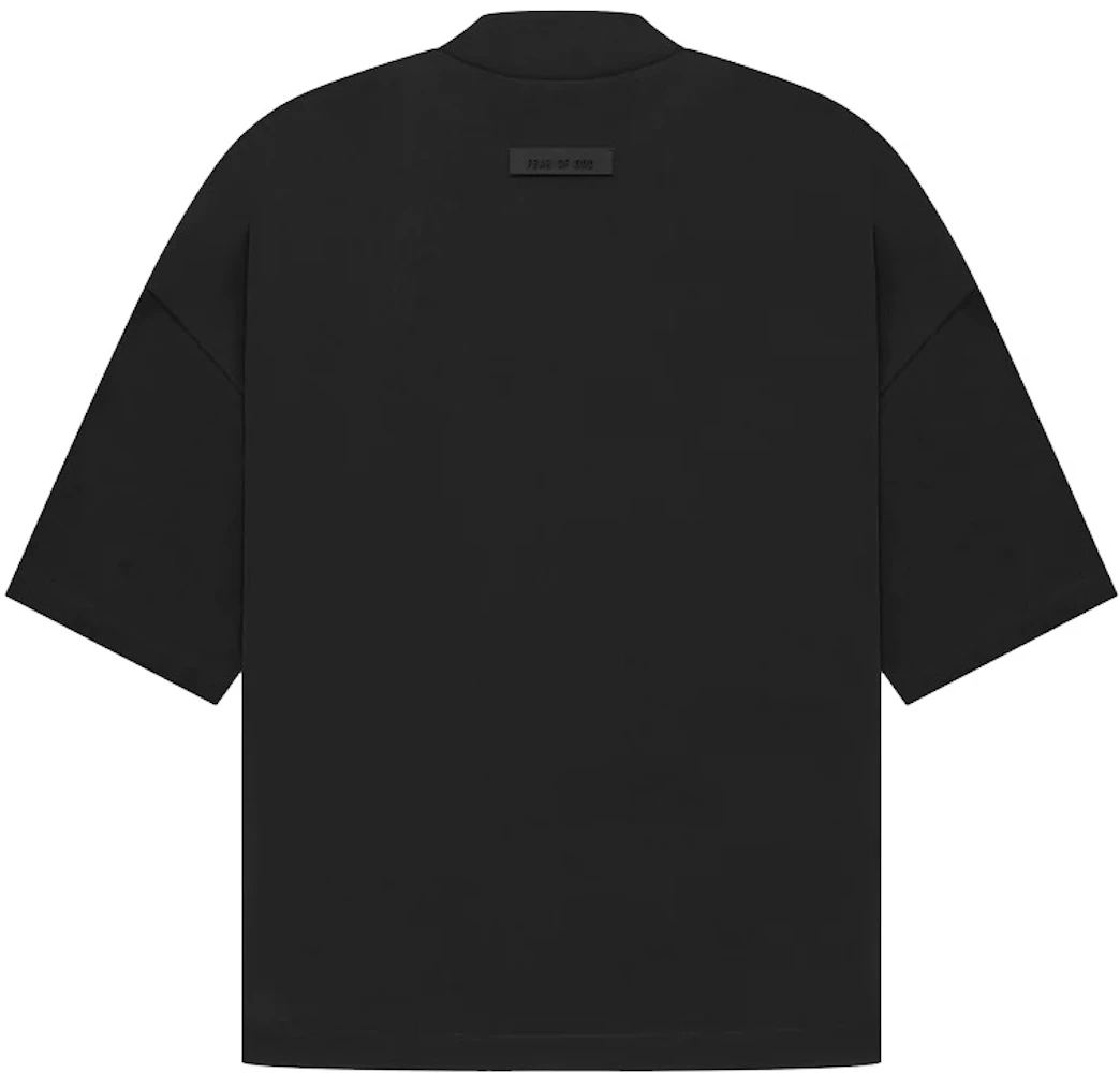 Mens FEAR OF GOD ESSENTIALS black Logo T-Shirt