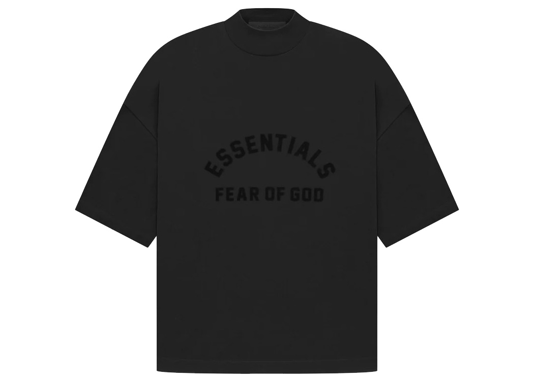 【純正在庫】Essentials ブラック ロゴ T シャツ Tシャツ/カットソー(半袖/袖なし)
