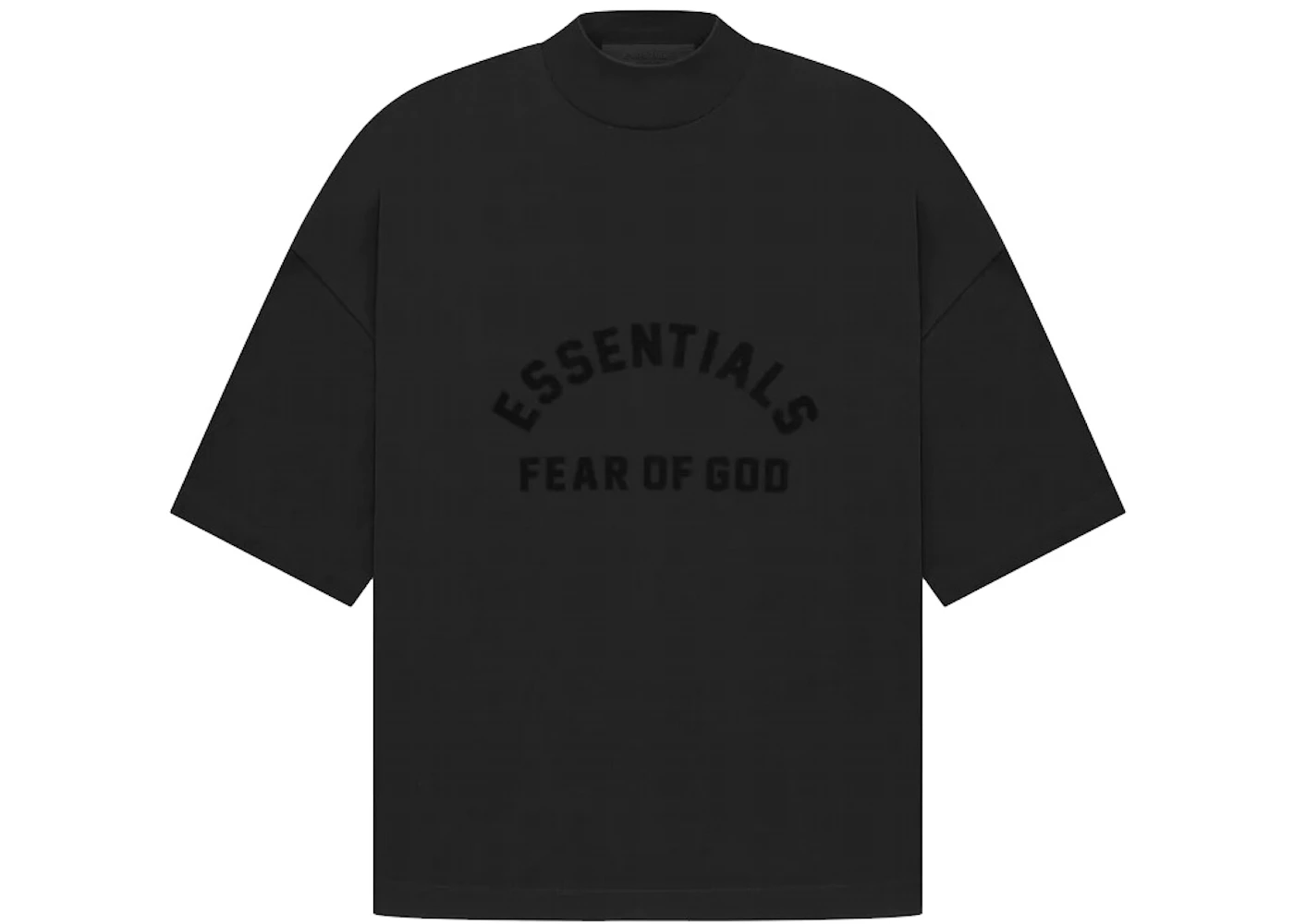 Fear of God Essentials Arch Logo Tee Jet Black Men's - SS23 - US