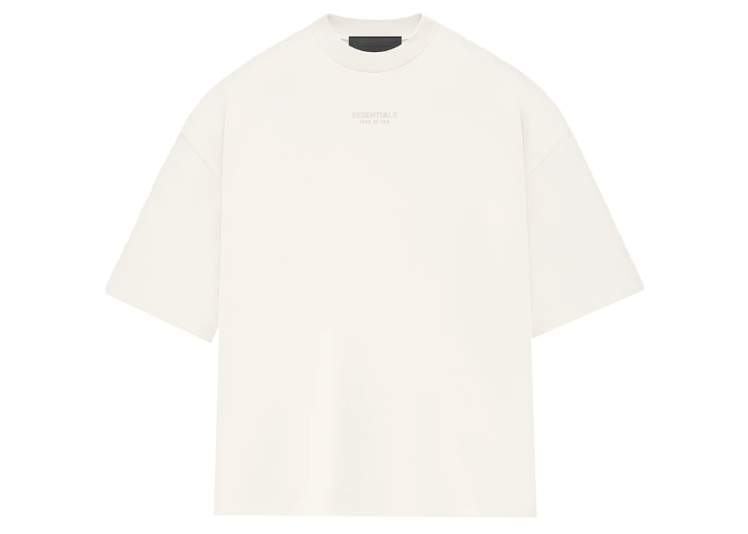 Pre-owned Fear Of God Essentials Tee Cloud Dancer