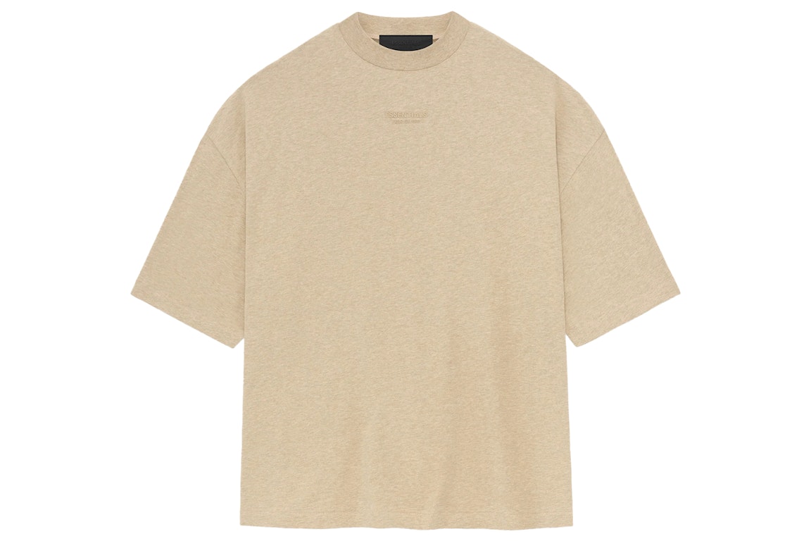 Pre-owned Fear Of God Essentials Tee Gold Heather