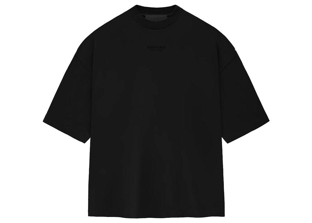 Pre-owned Fear Of God Essentials Tee Jet Black
