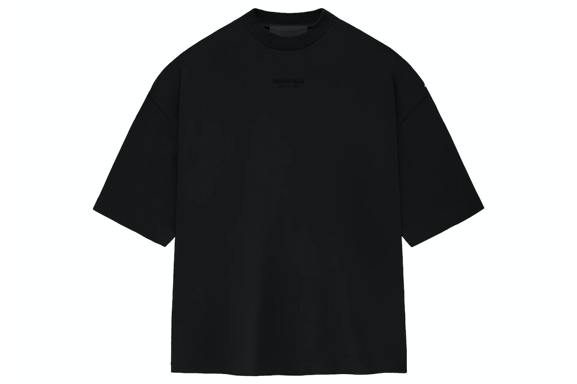 Pre-owned Fear Of God Essentials Tee Jet Black