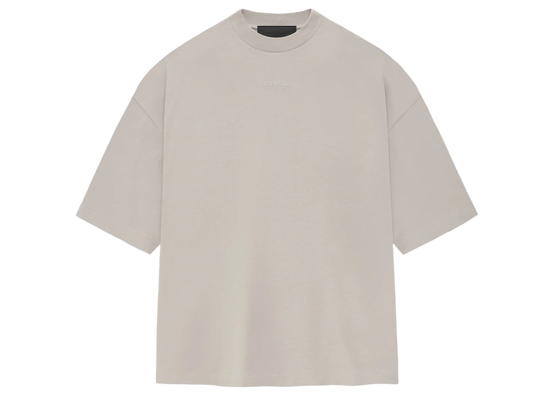 Pre-owned Fear Of God Essentials Tee Silver Cloud