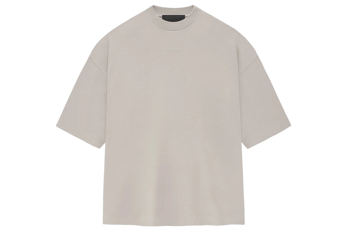 Pre-owned Fear Of God Essentials Tee Silver Cloud