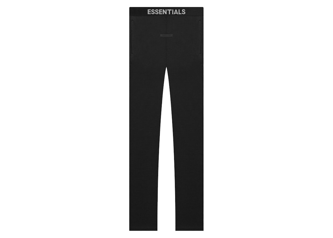 Pre-owned Fear Of God Essentials Thermal Pant Black