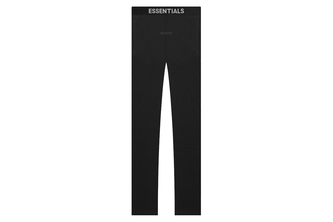 Pre-owned Fear Of God Essentials Thermal Pant Black