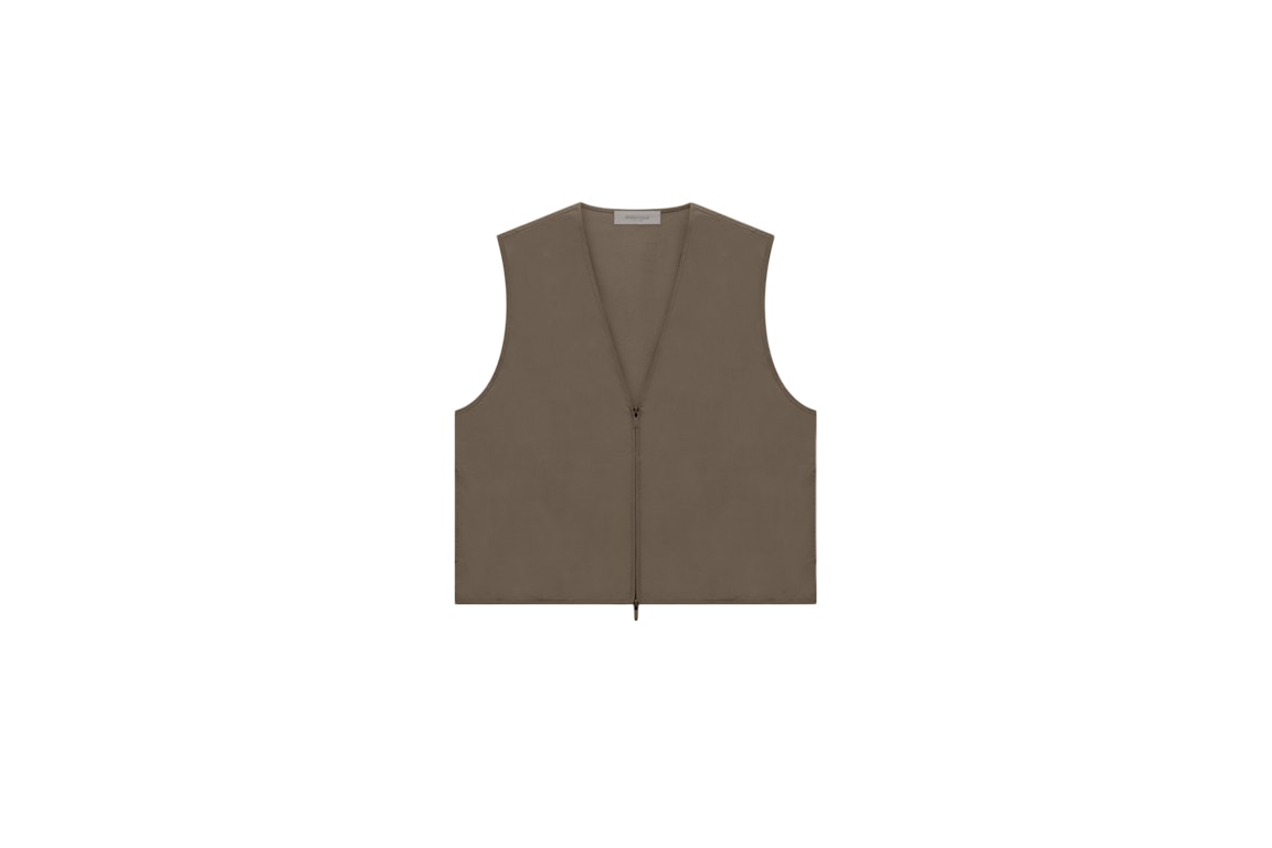 Pre-owned Fear Of God Essentials Vest Wood