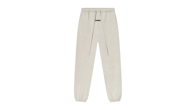 Pre-owned Fear Of God Men's Essentials Vintage Fleece Sweatpant (fw25) In Heather Stone In Gray