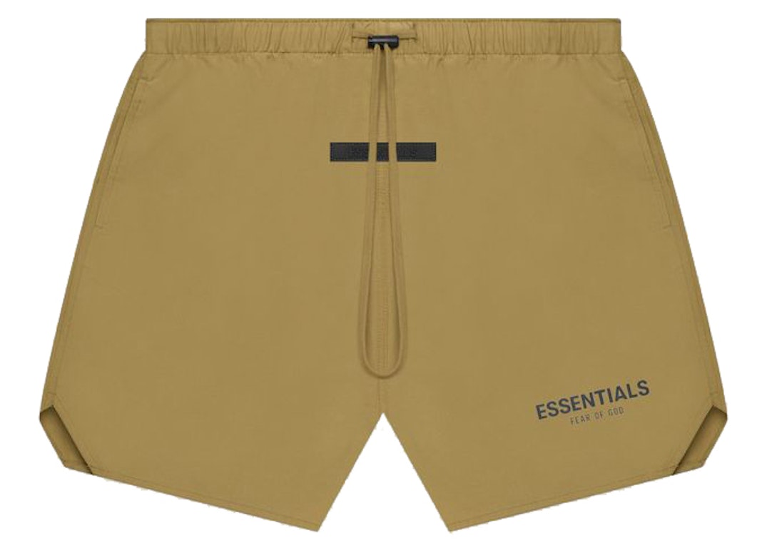 Pre-owned Fear Of God Essentials Volley Short Amber