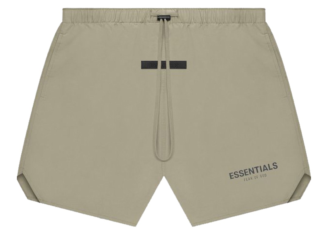 Pre-owned Fear Of God Essentials Volley Short Pistachio