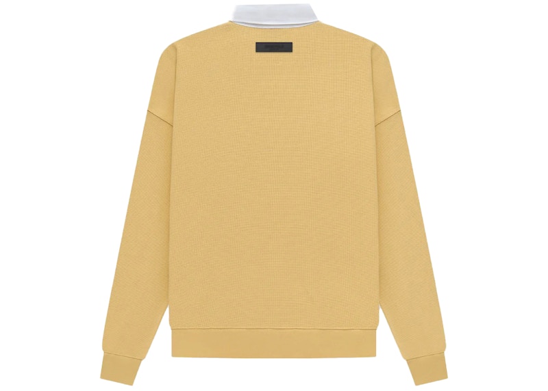 Fear of God Essentials Waffle Henley Rugby Light Tuscan