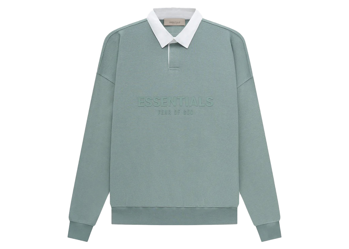 Fear of God Essentials Waffle Henley Rugby Sycamore Men's - SS23 - US