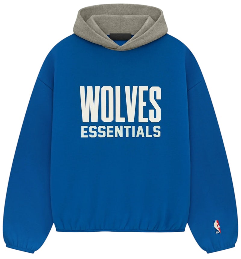 Fear of God Essentials Wolves Hoodie Blue Men's SS25 US
